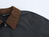 2024 Winter Women's European & American Style Corduroy Collar Waxed Leather Jacket