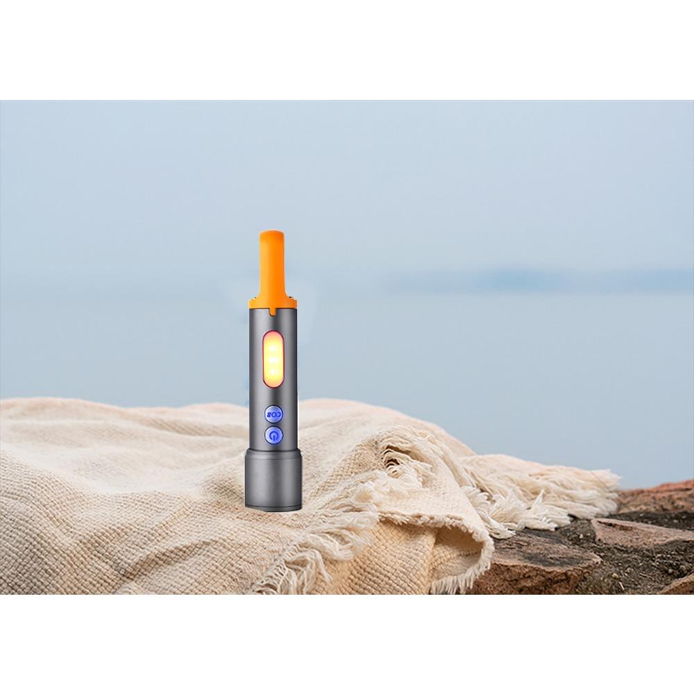 Белый лазерный светодиодный фонарик COB боковой свет Перезаряжаемый с зумом Фонарик Водонепроницаемый Многоцветные линзы Самые яркие фонарики