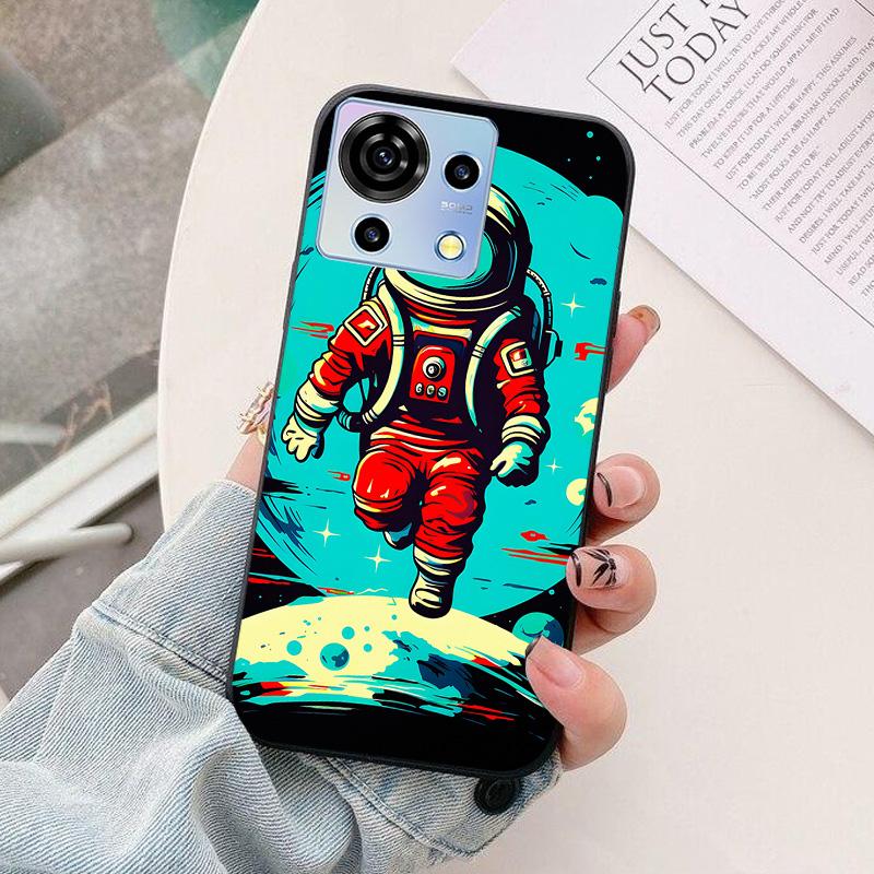 For ZTE Blade V50 Vita Phone Case astronaut Silicone Camera Protection Back Cover For ZTE Blade V50Vita 6.75" Funda Coque Capa