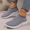 Women's Breathable Mesh Sneakers 2024 Fall Comfortable Running Shoes Women's Soft Soled Socks Shoes Plus Size 35-45