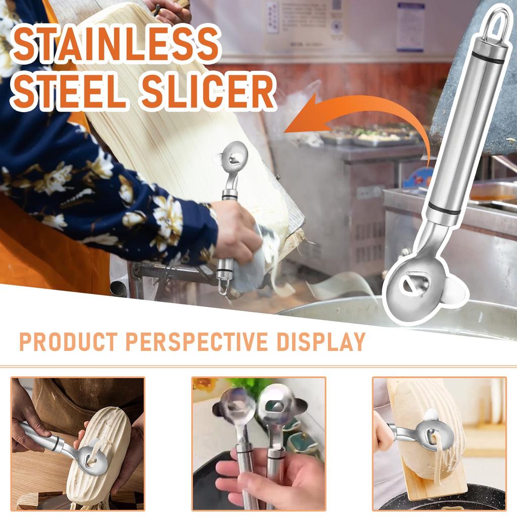 Cactus Peeling Spoon, Stainless Steel Cactus Peeling Spoon, Multifunctional Cactus Peeler Tool, Chinese Noodle For Cooking Kitchen Gadgets