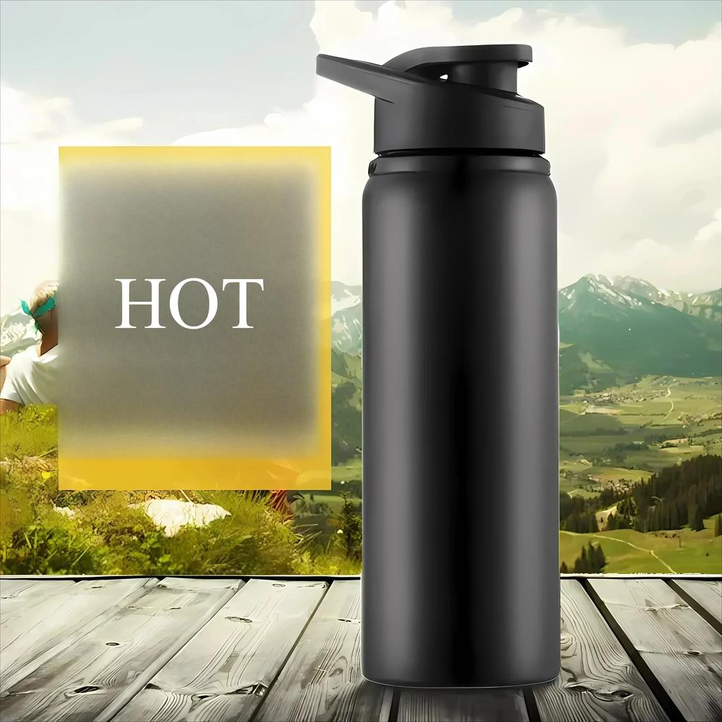 Бутылка для воды Легкая Прочная Гладкая Нержавеющая сталь Велосипедная Питьевая Для Приключений на Открытом воздухе Велоспорт Модная Чашка-термос