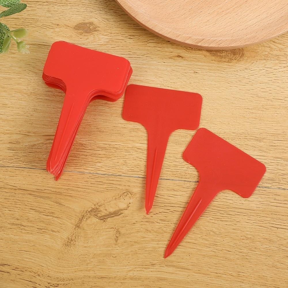 100PCS Thickened Stake Tags Waterproof T-type Tags Garden Tools Nursery Garden Plant Tags Garden