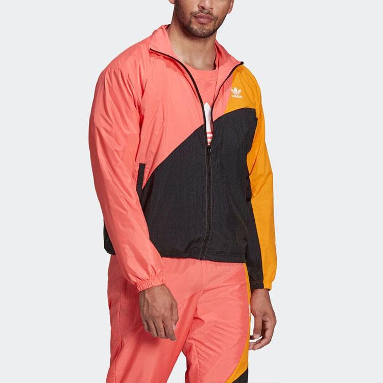 adidas Оригиналы ADICLOOR Куртки Мужские Оранжевые Стойка Умеренный Другие HC4500