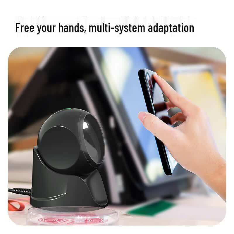 Deli Multi-functional Desktop 1D/2D Barcode & QR Code Scanner
