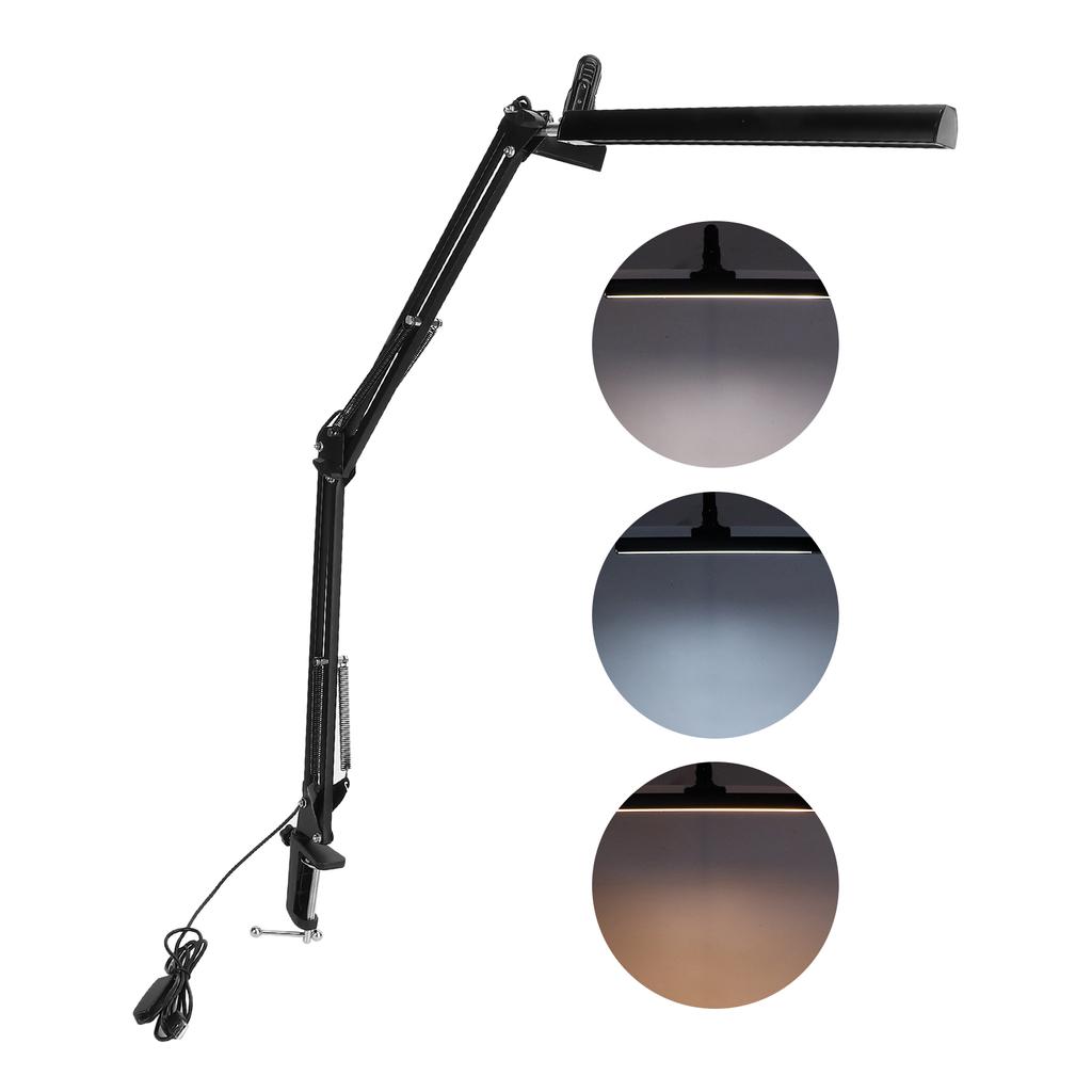 Swing Arm Desk Lamp with Clamp Eye Caring Folded Table Light for Nail Art Tattoo