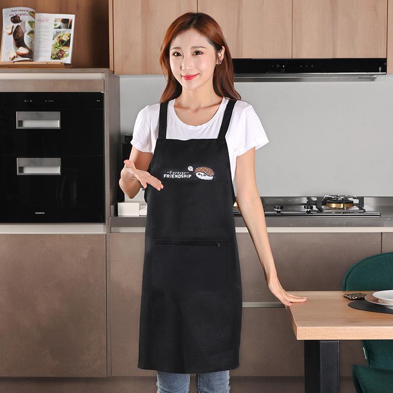 Household Kitchen Apron Household Abrasion Resistant Waterproof Antifouling Barista Apron Restaurant Uniform Coffee House