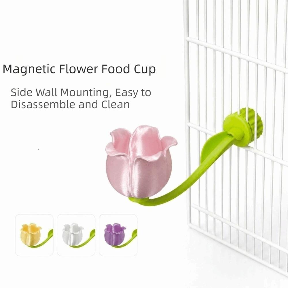 Plastic Magnetic Parrot Pole 3D Printed Bird Feeding Station Rack Pet Interactive