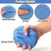 10/1PCS Microfiber Wax Applicator Pads Car Care Soft Wax Sponge With Finger Pocket Wax Applicator For Car Paint Interior Leather