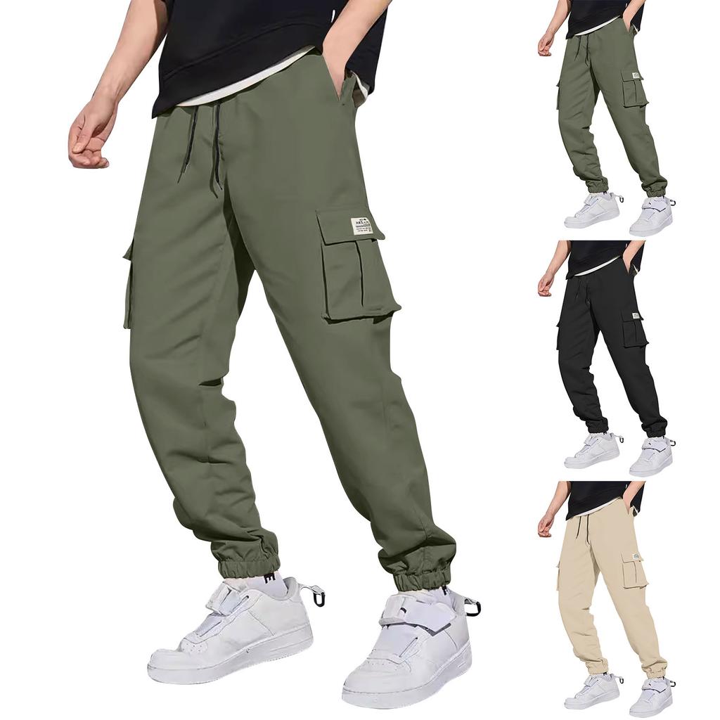 Casual Sports Pants Men's Loose Long Panel Fitness Running Training Pants
