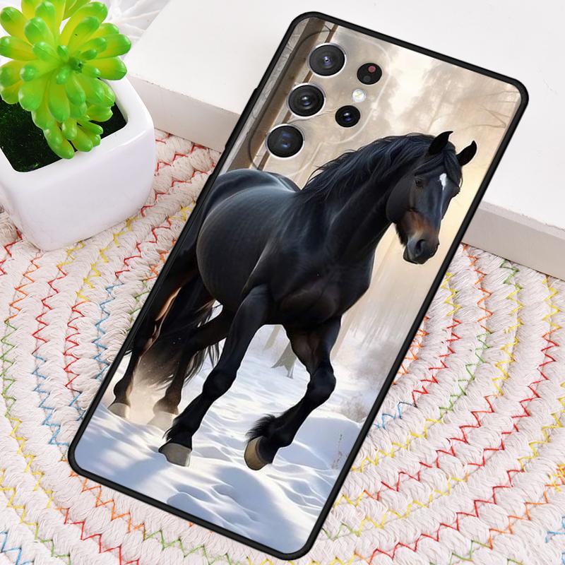 Силиконовый чехол для телефона с лошадью для Samsung Galaxy note 10 pro S26 S25 S24 S23 S22 S21 Plus S25Ultra Capa Cover