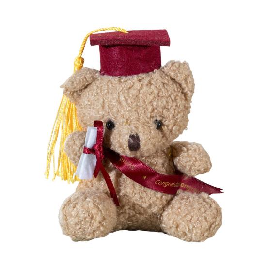 Выпускной плюшевый мишка с кепкой доктора философии плюшевая мягкая игрушка в подарок выпускникам мягкая кукла-медведь выпускной подвеска в виде сумки плюшевый мишка