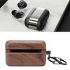 Earbud Case Cover Fit for     II Wireless   Earbud Drop Proof   Polished Wood Protective Cover