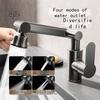 Stainless Steel Two-way Faucet Basin Cold and Hot Water Faucet for Home Bathroom