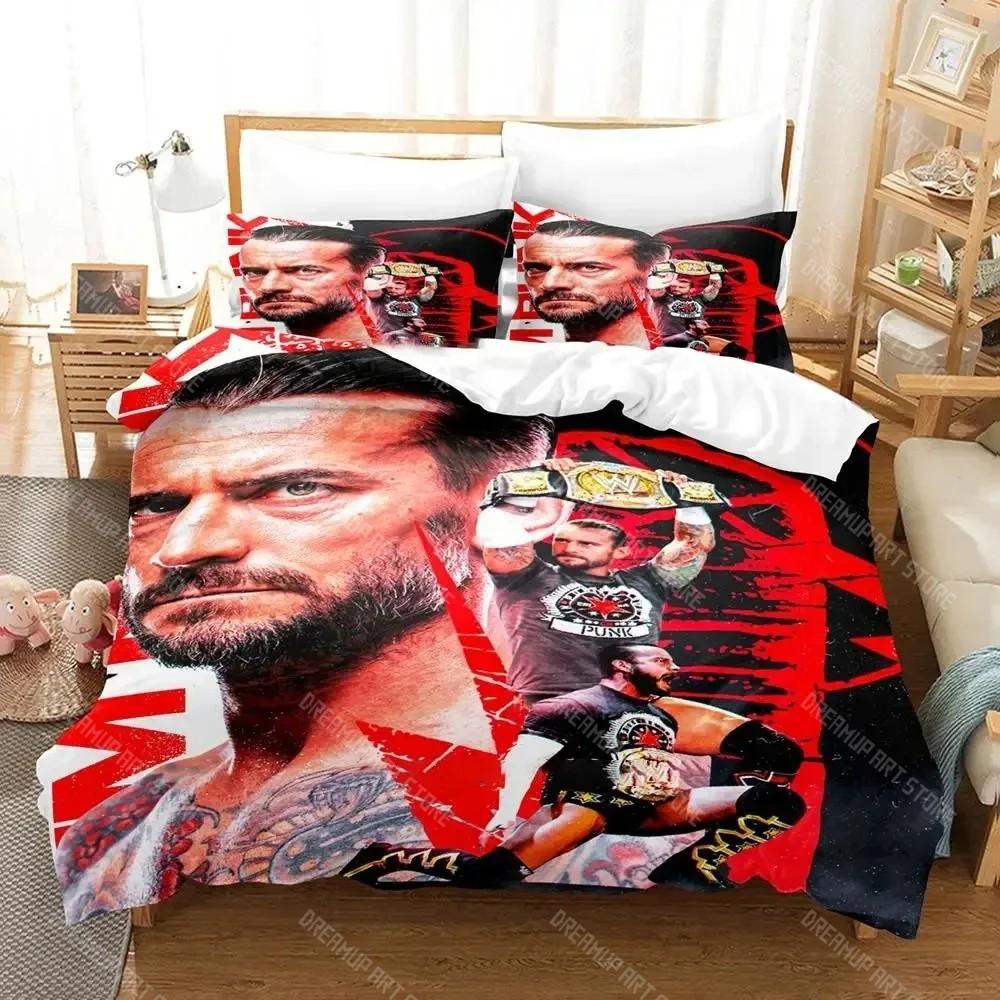 CM Punk Aew Лучший в мире комплект постельного белья Пододеяльник Постельный комплект Одеяло Чехол Наволочка Одеяло размера King Queen Для мальчиков Взрослых