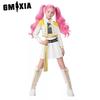 GMXIA Косплей женской группы с длинным рукавом в роли Руми, K-POP женская группа Зои Мира, и женский костюм для косплей-выступлений Женский женский юбочный костюм