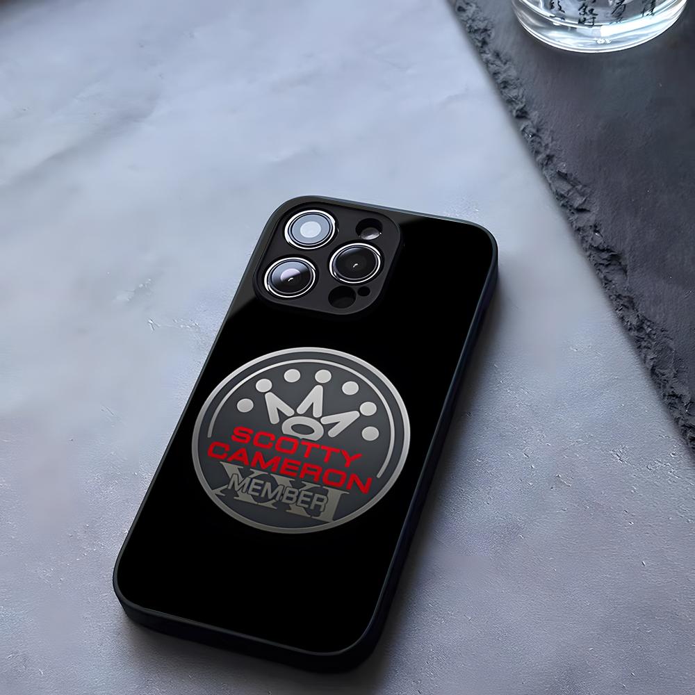 Черный Чехол для Телефона ScottyS Camerons Флаг Закаленное Стекло Для IPhone 17 13 14 16 12 15 11 Pro Max Plus Mini X XR SE2020 Coque