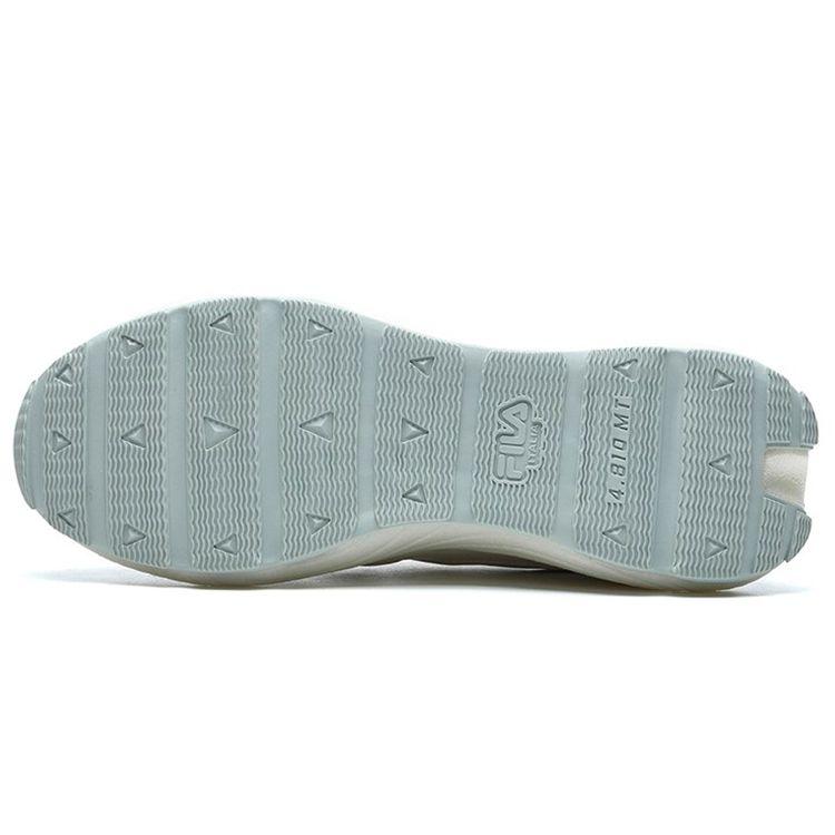 Fila Flusso Fabric Top Layer Cowhide Double Layer Suede Retro Sports Low Top Casual Shoes Men Sneaker Coconut-White F12M213113FCO