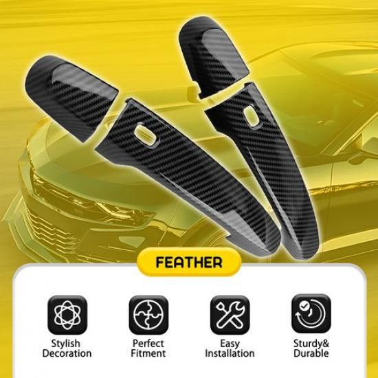 2 For Chevrolet Camaro 2016- Accessories Car Exterior Door Handle Cover Trim