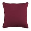 Burgundy Red Suede Cushion 40x40