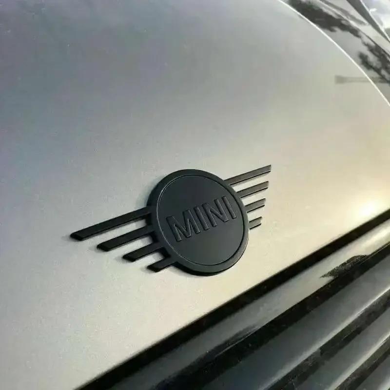 14.5x6.5cm Metal Car Front Cover Badge Sticker Rear Emblem for MINI Countryman Clubman JCW F55 F56 R55 R56 R60 F60 Logo
