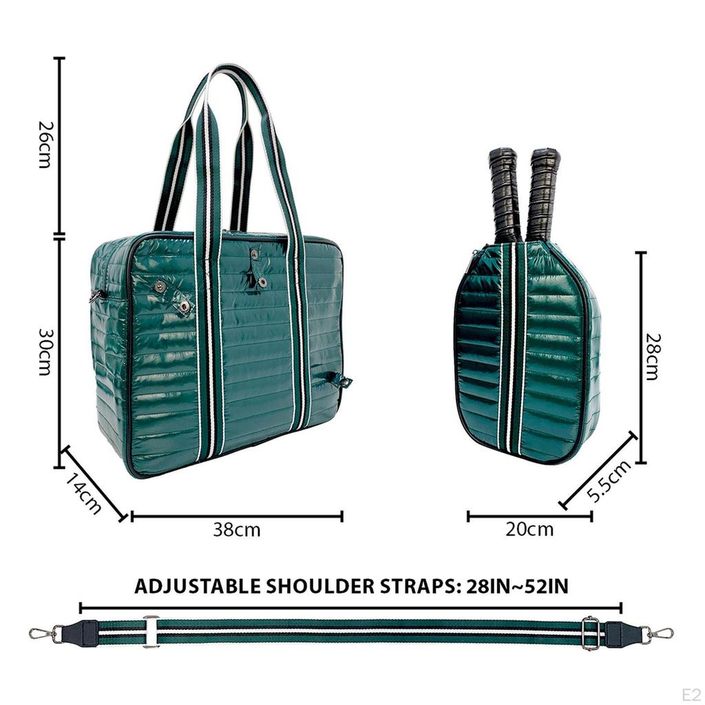 Сумка для тенниса Бадминтон с плечевым ремнем для переноски ракеток Пиклбол Хранение ракеток