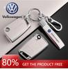 Для VOLKSWAGEN Чехол-держатель для брелока автомобильного ключа из ТПУ и кожи Для VW Volkswagen Golf 7 MK7 Tiguan MK2 T-roc T-cross Авто