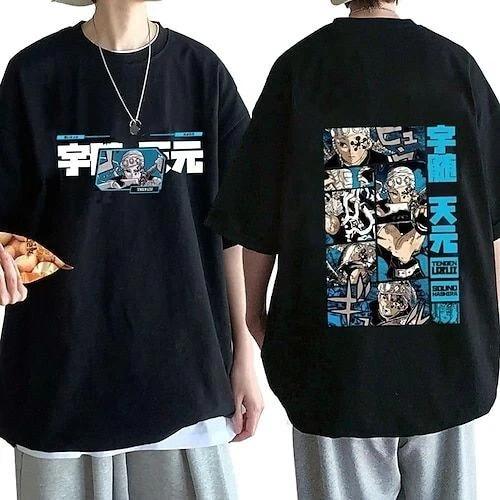 Demon Slayer Uzui Tengen Anime Manga T-Shirt Tee Costumes Polyester Unisex