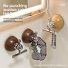 Wood Grain Suction Cup Hook Strong, No-drilling, Heavy-duty for Entrance and Bathroom