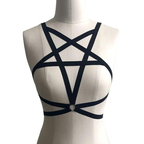 Portable Bandage Bra Enticing Clothing Pentagram