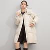 New Down Jacket for Women In Winter Warm Mid-length Loose 90 Duck Down Hooded Warm Jacket