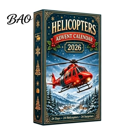 Aviation Themed Decor Aircraft Advent Calendars 2026, Airplane Toy Countdown Calendar, 24 Days Christmas Holiday Calendar with Models, 2D Acrylic