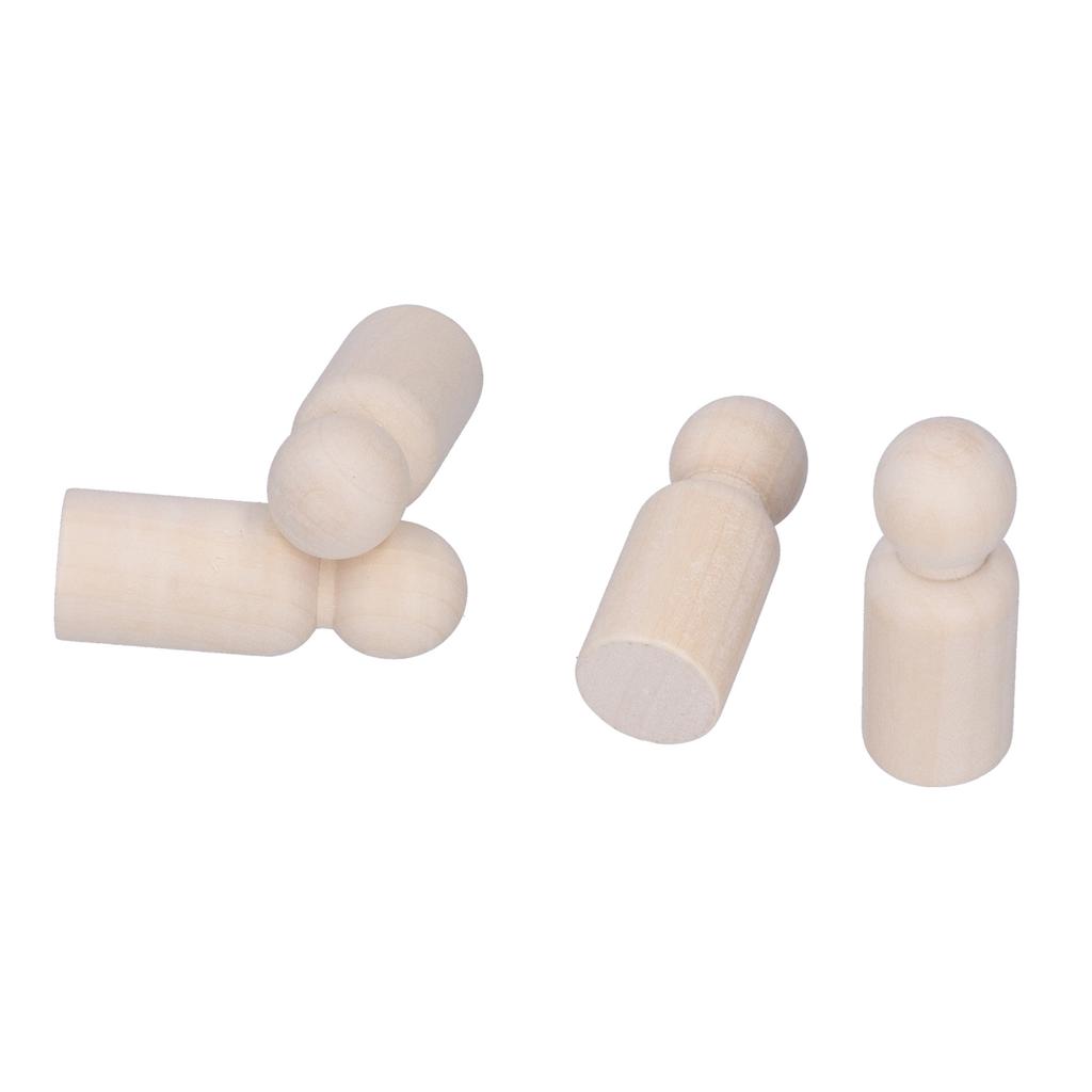 10 шт. незаконченных деревянных кукол-колышек, семейные куклы-колышки, набор для самостоятельной росписи граффити, мужской колышек