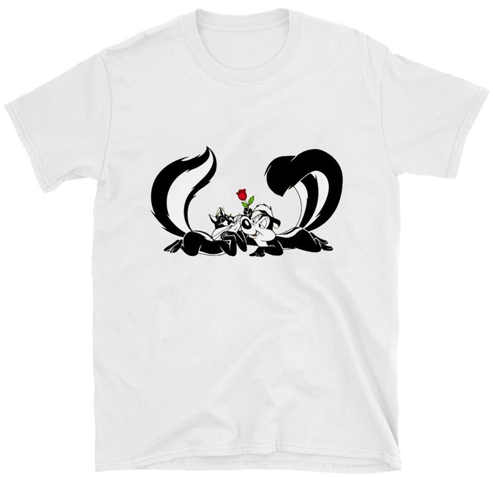 Pepe Le Pew And Penelope Love T Shirt Tees Cotton Unisex Women Sxl