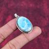 Larimar Pendant Gemstone Jewelry, 925 Solid Sterling Silver Pendant, Handmade Jewelry Birthstone Pendant, Gift For Him