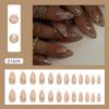 24pcs French Fake Nails Long Almond Press on Nails Manicure Nail Tips  DIY
