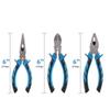 Yanuki Pliers Set, 3-Piece Set, Includes Pliers, Needle-Nosed Pliers, and Diagonal Cutting Tools for Electricians, Home Construction, Auto Repair, Ste