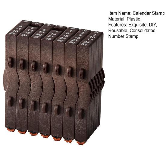 Таймблоки Подключенный Календарный Штамп Многоразовый Консолидированный Цифровой Штамп Сделай Сам Таймблоки Настраиваемый Собери Месяцы Недели Списки