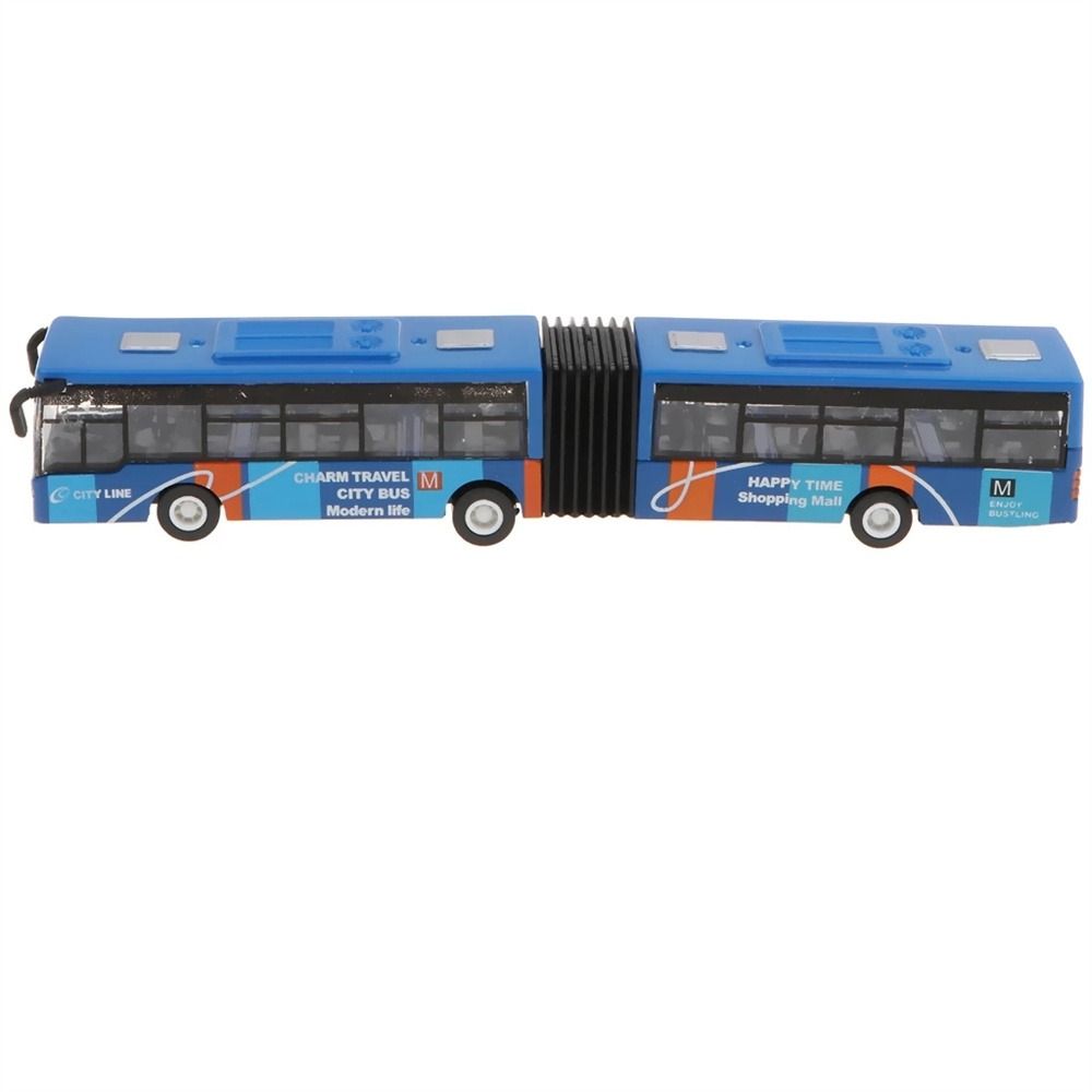 Toys Toy Vehicles Pull Back and Go Pull Back Toys Articulated Bus Diecast Bus Toy Bus Model