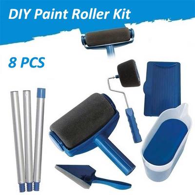 Малярный валик, кисть, набор кистей для рисования своими руками, настенная ручка, набор декоративных кистей для стен, новый набор из 8 шт., бесшовный набор кистей для малярных валиков