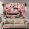 2D Pink Paris Glamour Theme Party Decoration Background