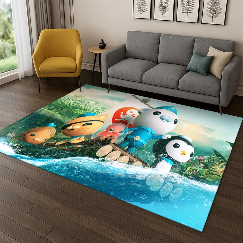 Cute Cartoon The Octonauts Barnacles Carpet Rug for Bedroom Living Room Sofa Doormat Home Decor,Kid game Area Rug Non-slip gift
