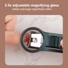 Magnifying Glass Nail Clippers Creative Anti-Splash Safe Nail Cutter for Family Daily Nail Care Home Use