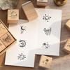 Mr. Paper Moon & Sixpence Wooden Stamp Set - 16 DIY Stationery Pieces