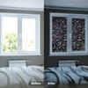 3D Black Rainbow Window Blackout Film Privacy Protection Sun Blocking Window Tint