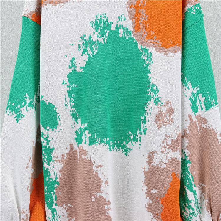 Autumn and Winter Women's Knitted Suit Simple Retro Fashion Long-sleeved Sweater Wide-legged Pants Loose Casual Two-piece Set