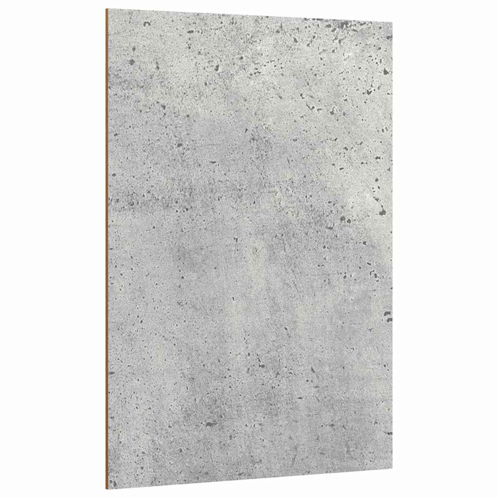 Decorative Panels 12 pcs Concrete Grey 21 x 30 x 0.27 cm Wood Based Material