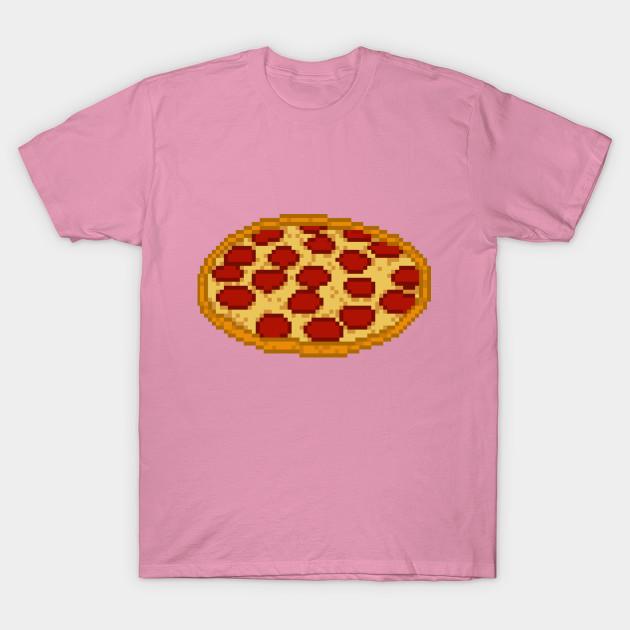 T Shirt Women Pizza 8 Bit Harajuku Print Kawaii Tshirt Summer Short Sleeve Female T-Shirt Top Tee