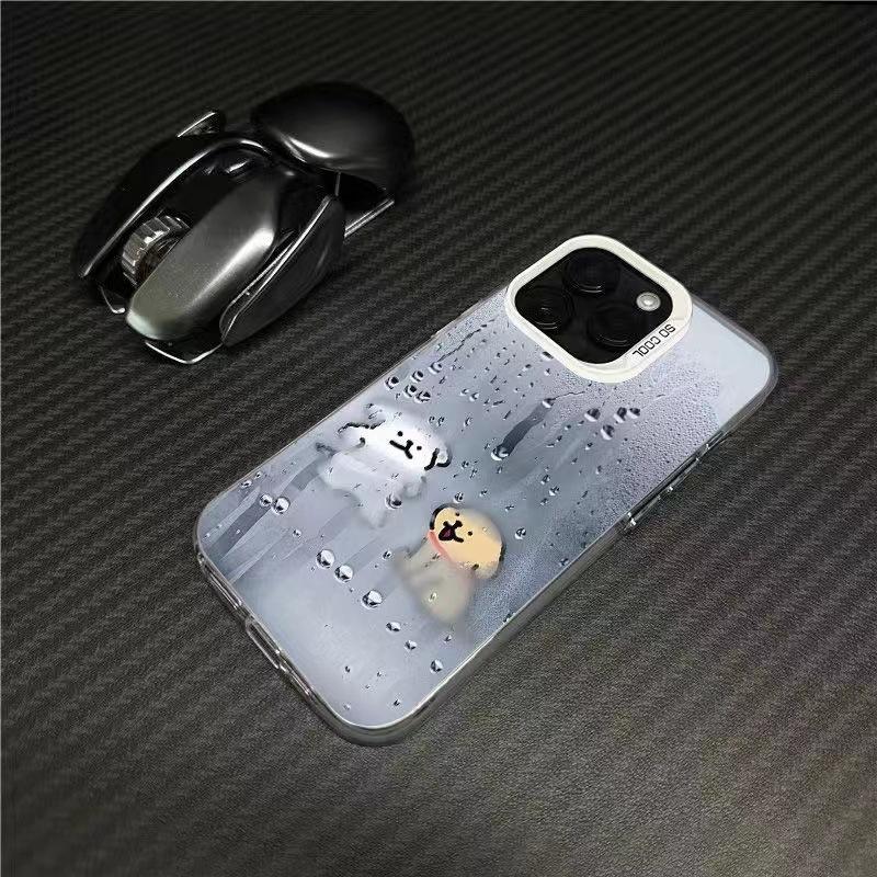 Собака с туманной линией для iPhone16promax противоударный 13promax чехол для iPhone 15plus новый 14
