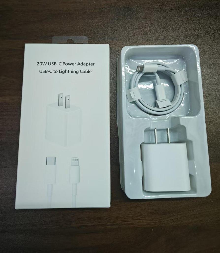 Европейское зарядное устройство PD20W для iPhone 14/15 с интерфейсом USB-C, зарядная головка американского стандарта